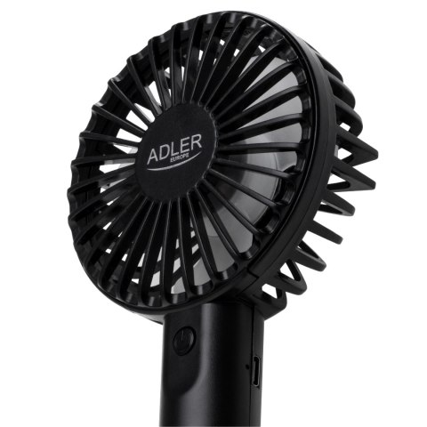 Adler Mini USB Fan | AD 7338 | Desk fan | Black | Diameter 7 cm | Number of speeds 3
