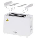 Adler | Toster | AD 3223 | Moc 750 W | Liczba gniazd 2 | Materiał obudowy Plastik | Biały