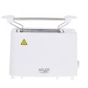 Adler | Toster | AD 3223 | Moc 750 W | Liczba gniazd 2 | Materiał obudowy Plastik | Biały