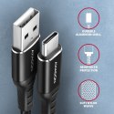 AXAGON Data and charging cable, 2 m | BUCM-AM20AB | USB Type-C to USB Type-A
