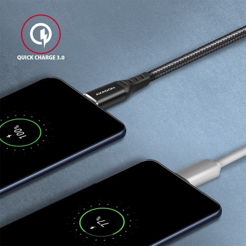 AXAGON Data and charging cable, 2 m | BUCM-AM20AB | USB Type-C to USB Type-A