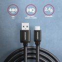AXAGON Data and charging cable, 2 m | BUMM-AM20AB | USB Type A to USB Type Micro