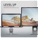 AXAGON STND-LR Obrotowa podstawka aluminiowa do laptopów 10" - 17", regulowana wysokość i kąt nachylenia | AXAGON