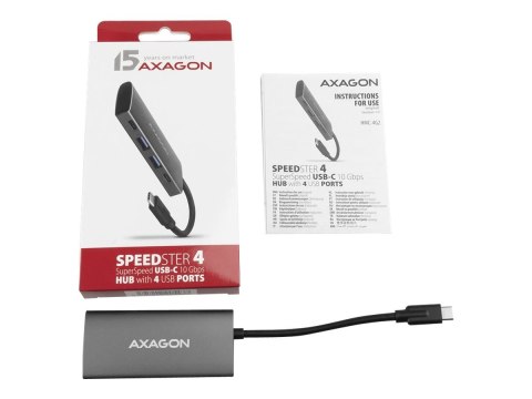 AXAGON SuperSpeed USB-C 10 Gbps SPEEDSTER 4 Hub | HMC-4G2