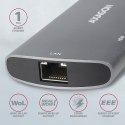 AXAGON SuperSpeed USB-C Combo 6in1 Hub | HMC-6M2