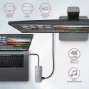 AXAGON SuperSpeed USB-C Combo 6in1 Hub | HMC-6M2