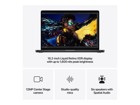 Apple MacBook Pro 16" Apple M4 Pro 14C CPU, 20C GPU/48GB/512GB SSD/Space Black/RUS
