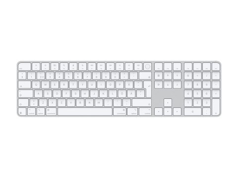 Apple Magic Keyboard with Touch ID and Numeric Keypad for Mac models with Apple silicon - Swedish - White Keys