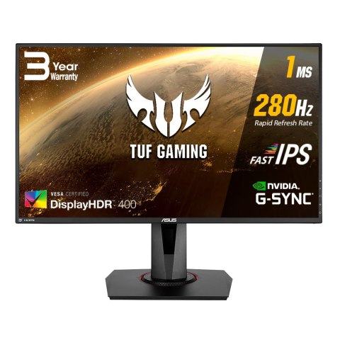 Asus TUF Gaming VG279QM 27 ", IPS, FHD, 1920 x 1080 pixels, 16:9, 1 ms, 400 cd/m?, Black, 1 x DP 1.2, 2 x HDMI 2.0