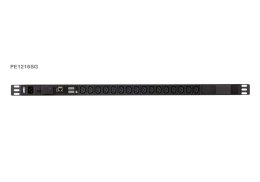 Aten PE1216SG-AT-G Basic Metered 0U PDU z ochroną przeciwprzepięciową (16A, 16 gniazd IEC 320 C13) | Aten