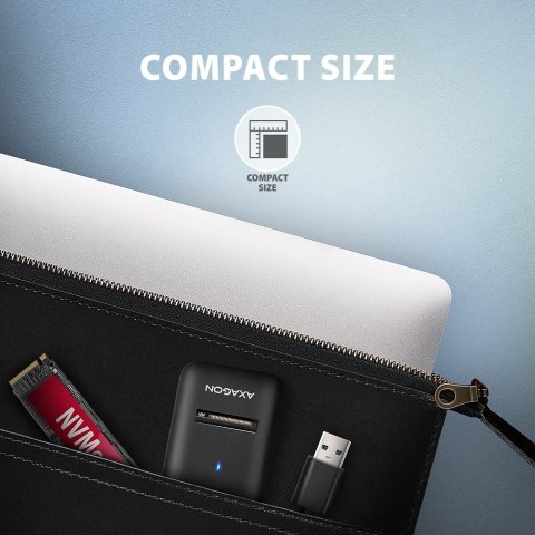 AXAGON USB-A 10Gbps - M.2 NVMe and SATA SSD Adapter | ADM2-AM