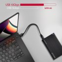 AXAGON USB-C 10Gbps RIBBED Box | EE25-GTR