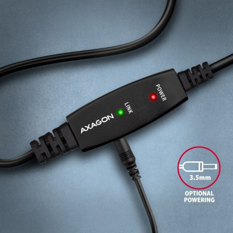 AXAGON USB Repeater Cable, 20 m | ADR-220B | USB Type A to USB Type B