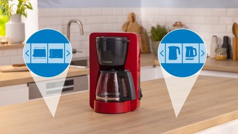 Bosch Coffee Maker | TKA2M114 MyMoment | Drip | 1200 W | Red