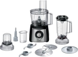 Bosch | Food Processor MultiTalent 3 Plus | MCM3PM386 | 900 W | Number of speeds 2 | Bowl capacity 2.3 L | Black/Stainless steel