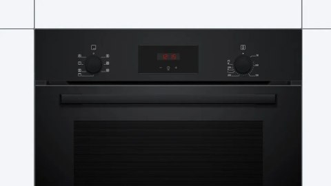Bosch Oven | HBF133BA1 | 66 L | Electric | EcoClean | Knobs | Height 59.5 cm | Width 59.4 cm | Black