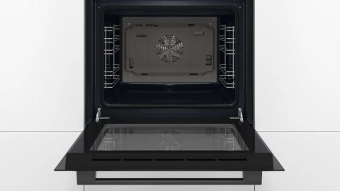 Bosch Oven | HBF133BA1 | 66 L | Electric | EcoClean | Knobs | Height 59.5 cm | Width 59.4 cm | Black
