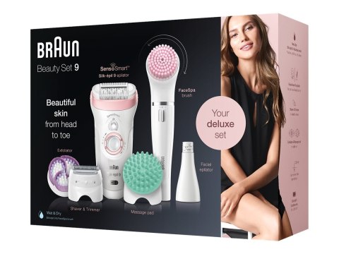 Braun | Silk-épil Beauty Set 9 9/985 BS | Epilator | Operating time (max) 50 min | Bulb lifetime (flashes) Not applicable | Numb