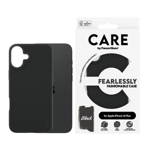 CARE by PanzerGlass Case Fashion Black iPhone 16 Plus | CARE
