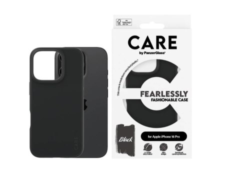 CARE by PanzerGlass Case Fashion Black iPhone16 PRO | CARE