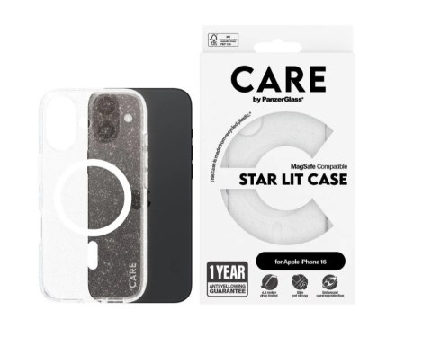 CARE by PanzerGlass Flagship Case Urban Combat Star Lit w. White MagSafe iPhone 16 | CARE