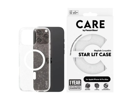 CARE by PanzerGlass Flagship Case Urban Combat Star Lit w. White MagSafe iPhone 16 Pro Max | CARE