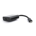Cablexpert | A-CM-HDMIF-01 | Adapter wideo | 19-pinowe HDMI typu A | żeńskie | 24-pinowe USB-C | męskie | czarne | 0,15 m