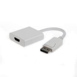 Cablexpert | A-DPM-HDMIF-002-W | Adapter wideo | 19-pinowe HDMI typu A | żeńskie | 20-pinowe DisplayPort | męskie | białe