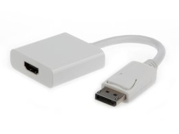 Cablexpert | A-DPM-HDMIF-002-W | Adapter wideo | 19-pinowe HDMI typu A | żeńskie | 20-pinowe DisplayPort | męskie | białe