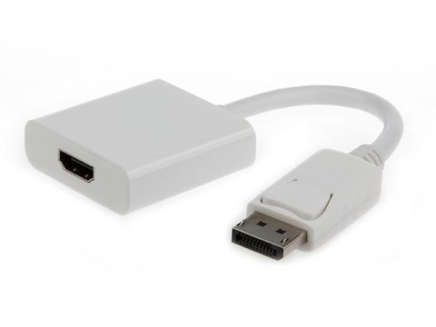 Cablexpert | A-DPM-HDMIF-002-W | Adapter wideo | 19-pinowe HDMI typu A | żeńskie | 20-pinowe DisplayPort | męskie | białe