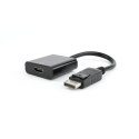 Cablexpert | Adapter wideo | 19-pinowe HDMI typu A | żeńskie | 20-pinowe DisplayPort | męskie | czarne | 0,1 m