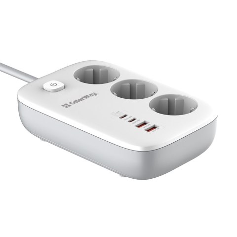 ColorWay Power Socket | CW-CHE34PDW