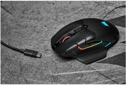 Corsair Gaming Mouse DARK CORE RGB PRO SE Wireless / Wired, 18000 DPI, połączenie bezprzewodowe, 2000 Hz, Rechargeable, Black