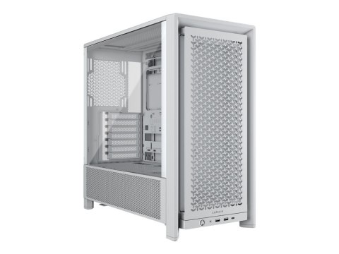 Corsair PC Case | Frame 4000D Modular | White | Mid-Tower | Power supply included No