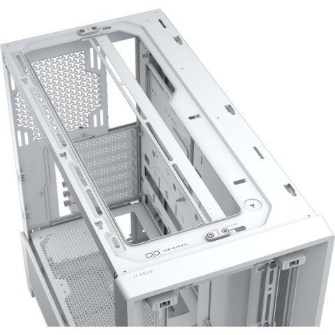 Corsair PC Case | Frame 4000D Modular | White | Mid-Tower | Power supply included No