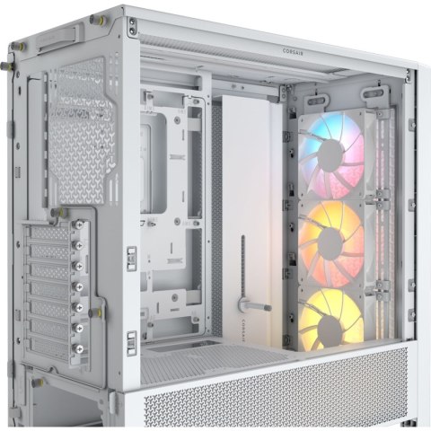 Corsair PC Case | Frame 4000D RS ARGB Modular | White | Mid-Tower | Power supply included No