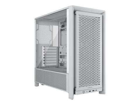 Corsair PC Case | Frame 4000D RS Modular | White | Mid-Tower | Power supply included No
