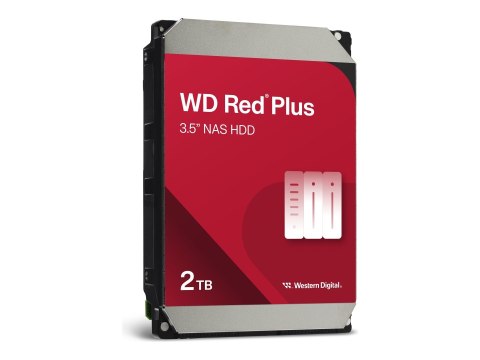 Dysk twardy Western Digital | Red Plus NAS | WD20EFPX | 5400 RPM | 2000 GB | 64 MB