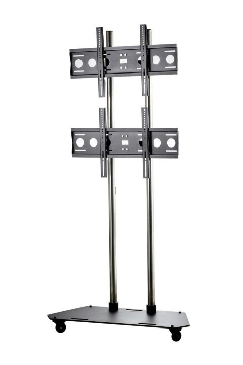 EDBAK Flat Screen Trolley for Two 42-65" Screen, vertical position, Black