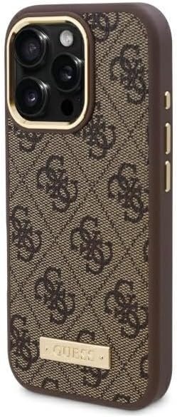 GUESS | GUHMP16LU4GPRW | Case | iPhone 16 Pro | Apple | Thermoplastic/Polyurethane | Brown