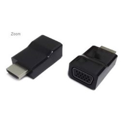 Gembird | A-HDMI-VGA-001 | Adapter wideo | 19-pinowe HDMI typu A | Męskie | 15-pinowe HD D-Sub (HD-15) | Żeńskie