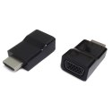 Gembird | A-HDMI-VGA-001 | Adapter wideo | 19-pinowe HDMI typu A | Męskie | 15-pinowe HD D-Sub (HD-15) | Żeńskie