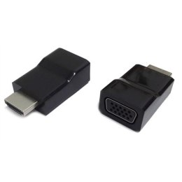 Gembird | A-HDMI-VGA-001 | Adapter wideo | 19-pinowe HDMI typu A | Męskie | 15-pinowe HD D-Sub (HD-15) | Żeńskie