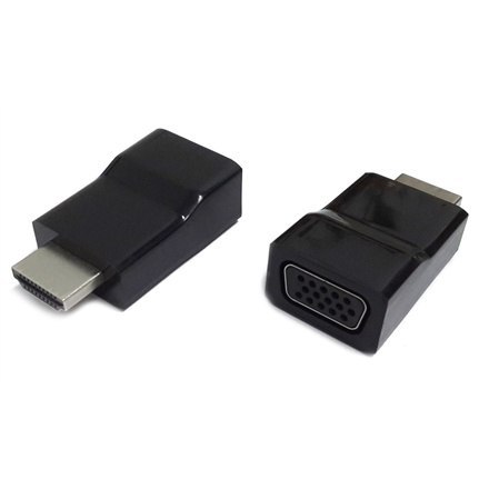 Gembird | A-HDMI-VGA-001 | Adapter wideo | 19-pinowe HDMI typu A | Męskie | 15-pinowe HD D-Sub (HD-15) | Żeńskie