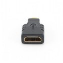 Gembird | Adapter HDMI | 19-pinowe HDMI typu A | żeńskie | 19-pinowe micro HDMI typu D | męskie