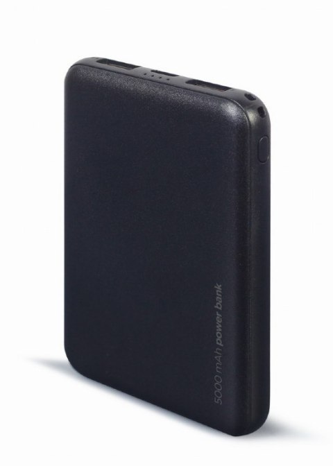 Gembird | PB05-02 | Power Bank | 5000 mAh | 2 x USB-AF | Czarny
