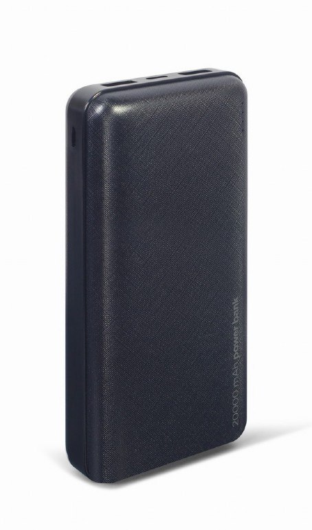 Gembird | PB20-02 | Power Bank | 20000 mAh | 2 x USB-AF | Czarny