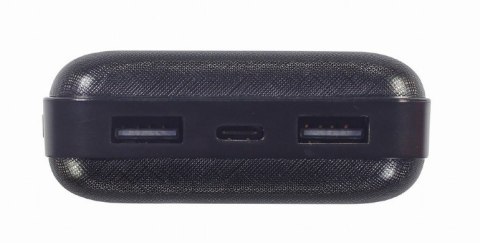 Gembird | PB20-02 | Power Bank | 20000 mAh | 2 x USB-AF | Czarny