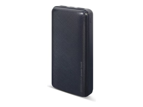 Gembird | PB20-02 | Power Bank | 20000 mAh | 2 x USB-AF | Czarny
