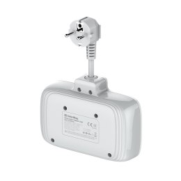 Gniazdo zasilania ColorWay CW-CHE24PDW z portem USB, biały, wydajne i funkcjonalne rozwiązanie do codziennego użytkowania w domu